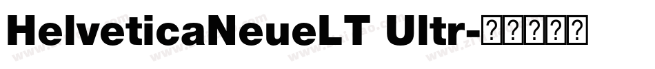 HelveticaNeueLT Ultr字体转换